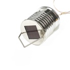 Садовый светильник на солнечной батарее «Лампочка жёлтая», 8×14×8 см, 5 LED, свечение белое - Фото 6