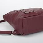 Рюкзак молодёжный, отдел на молнии, цвет бордовый - Фото 3
