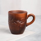 Кружка "Чайная", декор, красная глина, 0.3 л - Фото 2