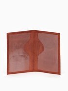 Обложка для паспорта, с гербом, рельефная, коричневая - Фото 3