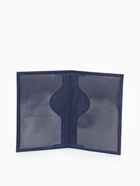 Обложка для паспорта, герб, натуральная кожа, тёмно-синяя - Фото 5