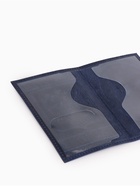 Обложка для паспорта, герб, натуральная кожа, тёмно-синяя - Фото 4