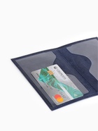 Обложка для паспорта, герб, натуральная кожа, тёмно-синяя - Фото 3