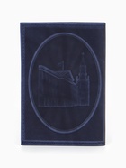 Обложка для паспорта, герб, натуральная кожа, тёмно-синяя - Фото 7