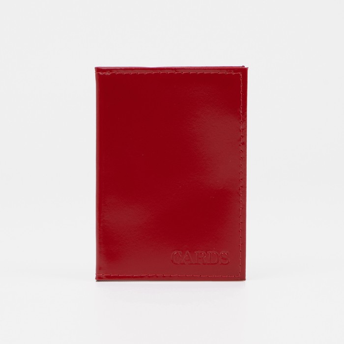 Визитница, 18 карт, цвет красный - Фото 1