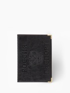 Обложка для паспорта, пвх, 9.5×0.5×13.5 см, чёрный, МИКС - Фото 2