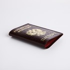 Обложка для паспорта, цвет бордовый - Фото 3