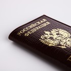 Обложка для паспорта, цвет бордовый - фото 8390032