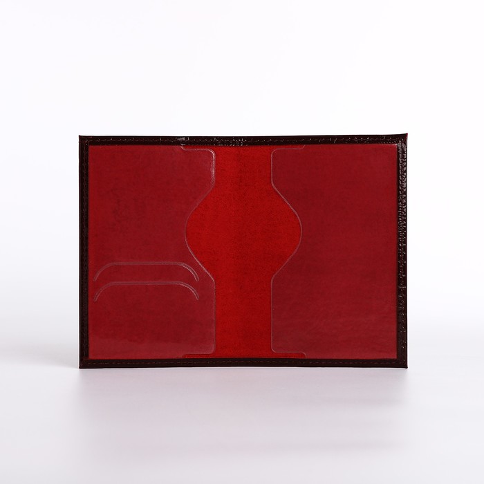 Обложка для паспорта, цвет бордовый - фото 1890754026