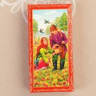 Шкатулка - купюрница «Парочка в лесу», красная, 8,5×17 см, лаковая миниатюра - Фото 2