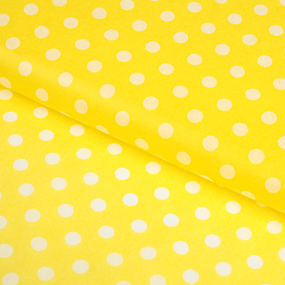 Бумага упаковочная тишью "Горох", желтый, 50 х 66 см
