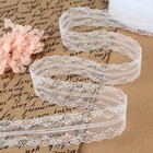 Кружево капроновое, 35 мм × 10 ± 1 м, цвет белый - Фото 1