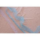 Кружево капроновое, 40 мм, 10±1 м, цвет голубой - Фото 3