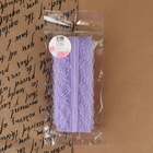 Кружево капроновое, 35 мм, 10±1 м, цвет сиреневый - Фото 4