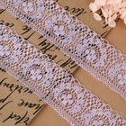 Кружево капроновое, 35 мм, 10±1 м, цвет сиреневый - Фото 2