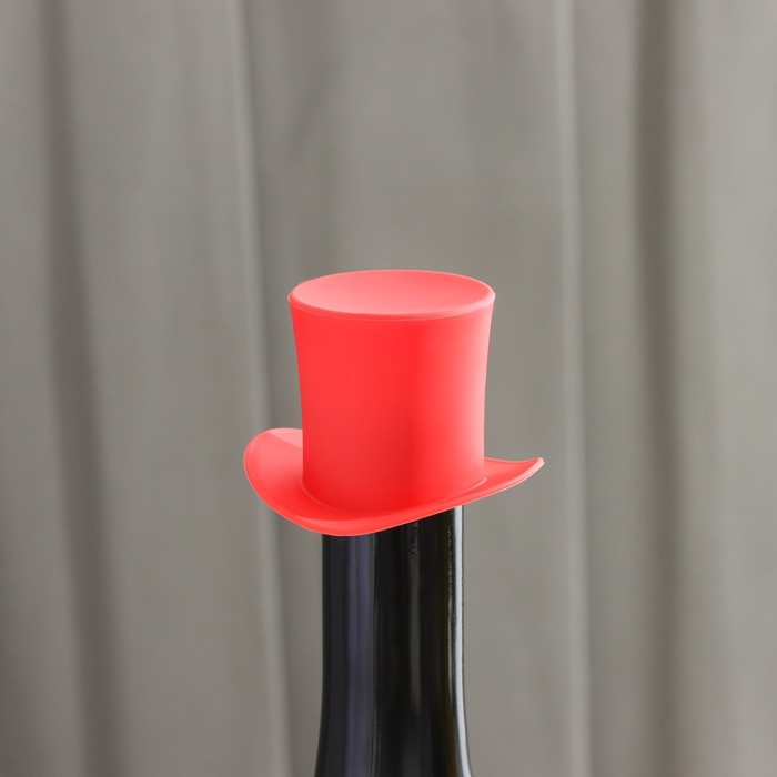 Пробка для бутылки Доляна «Шляпа», 6×4 см, цвет МИКС