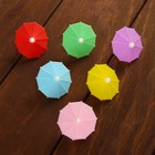 Набор маркеров для бокалов Доляна «Зонт», 4×4×3,2 см, 6 шт, цвет МИКС - Фото 1
