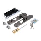 Комплект замка для китайской двери R=2L, с ц/м, с ручками, левый - Фото 2