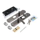 Комплект замка для китайской двери R=2R, с ц/м, с ручками, правый - Фото 2