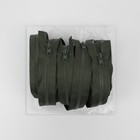 Молния «Трактор», №5, разъёмная, 2 замка, замки автомат, 120 см, цвет хаки, цена за 1 штуку - Фото 3