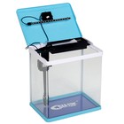 Аквариум SeaStar HX-390F в комплекте: LED-лампа 3х цветная, 7 режимов, фильтр, 30 л, голубой - Фото 3