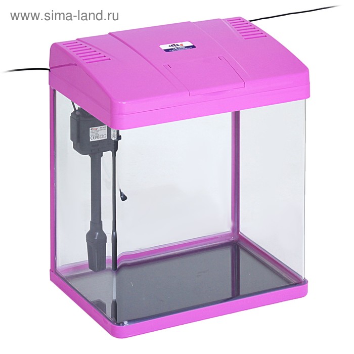 

Аквариум SeaStar LS-380F в комплекте: LED-лампа, фильтр, 30 л, розовый