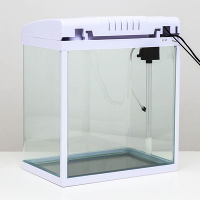 Аквариум SeaStar LS-380F в комплекте: LED-лампа, фильтр, 30 л, белый