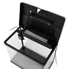 Аквариум SeaStar LS-500F в комплекте: LED-лампа двухцветная, фильтр, 56 л, черный - Фото 4