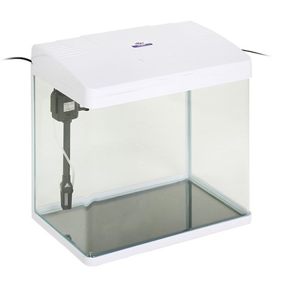 Аквариум SeaStar LS-500F в комплекте: LED-лампа двухцветная, фильтр, 56 л, белый