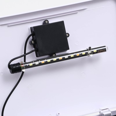 Аквариум SeaStar HX-318F, 18 л, в комплекте: LED-лампа 7 режимов, фильтр, белый