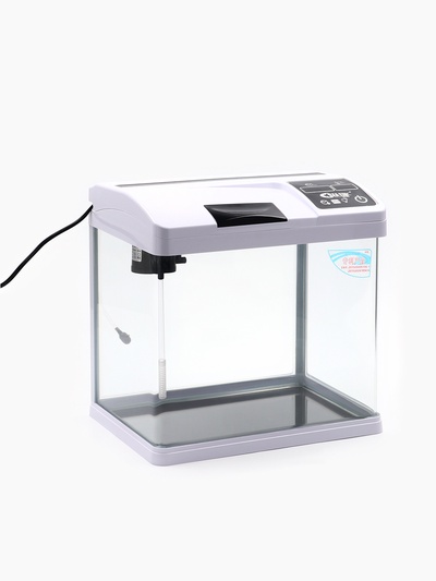 Аквариум SeaStar HX-319F в комплекте: LED-лампа, фильтр, 18 л, белый