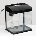Аквариум SeaStar HX-240ZF в комплекте: LED-лампа двухцветная, фильтр 200 л/ч, 12 л, черный - Фото 1