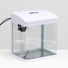 Аквариум SeaStar HX-240ZF в комплекте: LED-лампа двухцветная, фильтр 200 л/ч, 12 л, белый - Фото 1