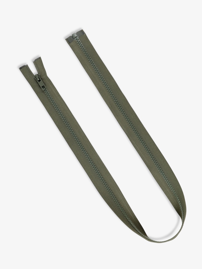 Молния «Трактор», №5, разъёмная, замок автомат, 80 см, хаки - Фото 1