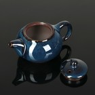 Набор для чайной церемонии керамический «Вселенная», 7 предметов: 6 чашек, чайник, цвет синий УЦЕНКА - Фото 6