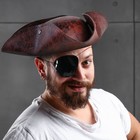 Карнавальная шляпа «Пират», 56-58 см, цвет коричневый - фото 25051202