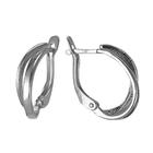 Серьги «Нити», посеребрение с оксидированием - Фото 1