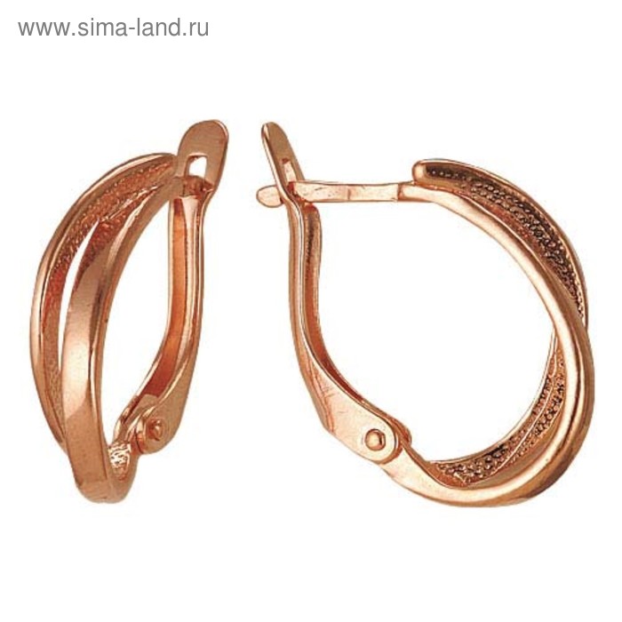 Серьги «Нити», позолота - Фото 1