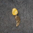 Брелок-талисман "Крылья", натуральный янтарь - фото 109808481
