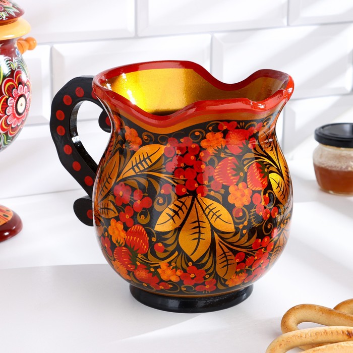 Кувшин «Ягодка», без крышки, 18,5×12×19 см, хохлома, микс - Фото 1