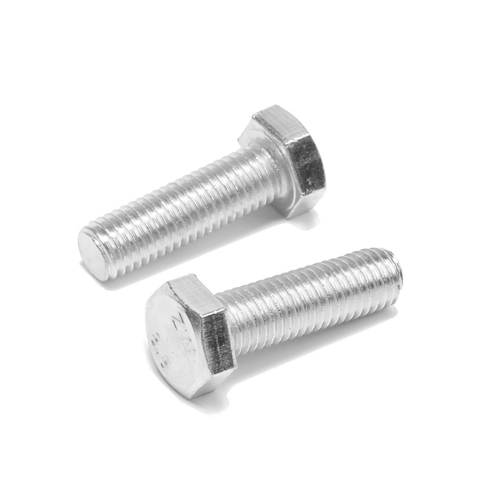 Болт ТУНДРА, оцинкованный, DIN 933, класс прочности 8.8, М12×40 мм, 5 кг - Фото 1