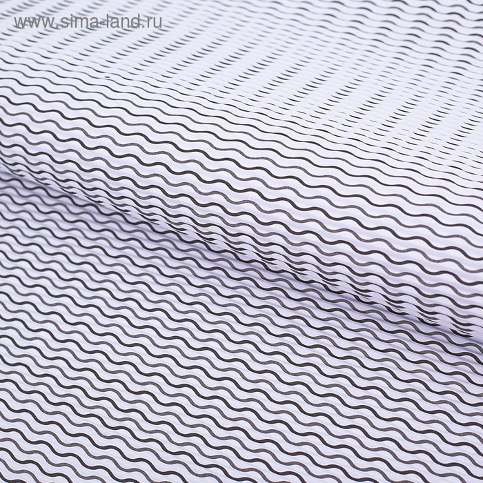 Бумага гофрированная "Мелкие волны", серый, 50 х 70 см - Фото 1