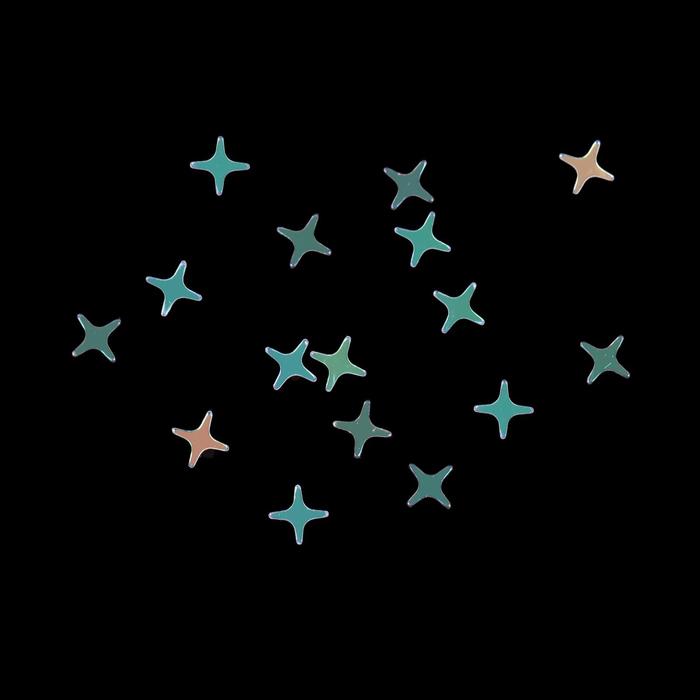 Пайетки для декора «Звёзды», цвет перламутровый 16697