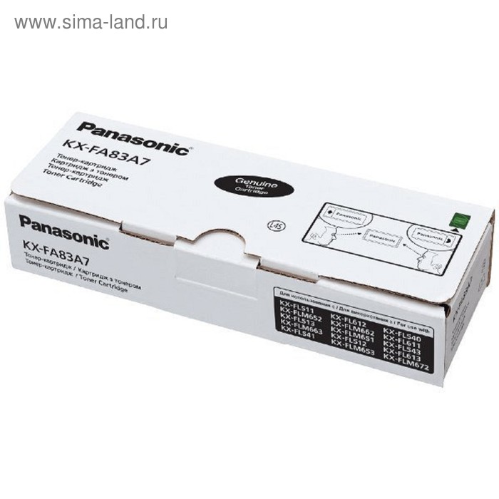 Тонер Картридж Panasonic KX-FA83A черный для Panasonic KX-FL513RU (2500стр.) - Фото 1