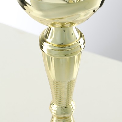 Кубок 150С, наградная фигура, золото, подставка камень, 17.3 см