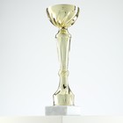 Кубок 151С, наградная фигура, золото, подставка камень, 22 см - Фото 3