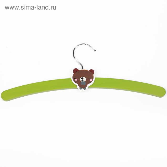 Плечики для одежды детские «Мишка», размер 36-38 - Фото 1