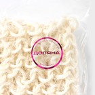 Мочалка-лента для тела натуральная Доляна, 58×11 см, бежевая - Фото 6