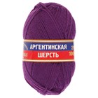 Пряжа "Аргентинская шерсть" 100% импортная п/т шерсть 200м/100гр (009 фиалка) - Фото 2