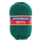 Пряжа "Аргентинская шерсть" 100% импортная п/т шерсть 200м/100гр (041 изумруд) - Фото 2